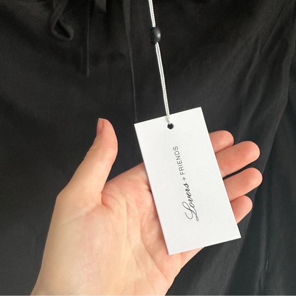 NWT Lovers & Friends Black Off-Shoulder Halter Top XS - Picture 9 of 12